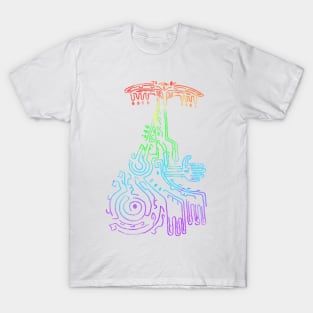 Rainbow Rauru Geoglyph (Totk) T-Shirt